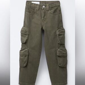 Zara Kids Olive Cargo Pants